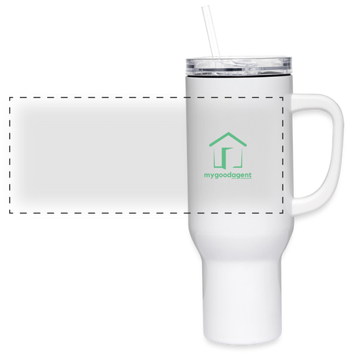 40 oz Travel Tumbler - white