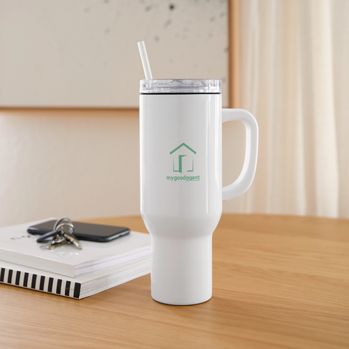 40 oz Travel Tumbler - white